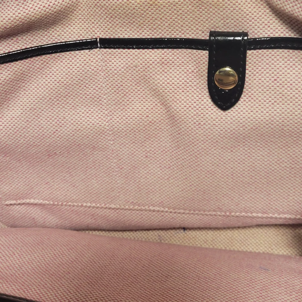 Dooney & Burke Black Structured Tote with Textured Fabric and Rounded Handles - Picture 6 of 6